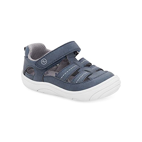 Sandalia unisex para bebé Stride Rite 360 ​​Amos 3.0, azul marino, talla 6 para bebés en EE. UU.