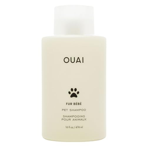 Champú para mascotas OUAI Fur Bébé, aroma Mercer Street: champú y limpiador para pelaje de perros que hidrata, limpia y da brillo al pelo de las mascotas