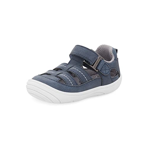 Sandalia unisex para bebé Stride Rite 360 ​​Amos 3.0, azul marino, talla 6 para bebés en EE. UU.