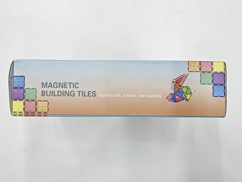 Azulejos magnéticos, juguetes para niños, juguetes magnéticos STEM para niños pequeños, bloques magnéticos, juguetes de construcción, juguetes sensoriales Montessori para niños y niñas de 3 años o más, juguetes creativos seguros para niños pequeños