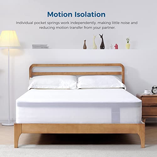 Inofia Twin XL Mattress 12 inch Hybrid Twin XL Size Mattress Cool Bed with Waterproof Rayon Mattress Protector Included