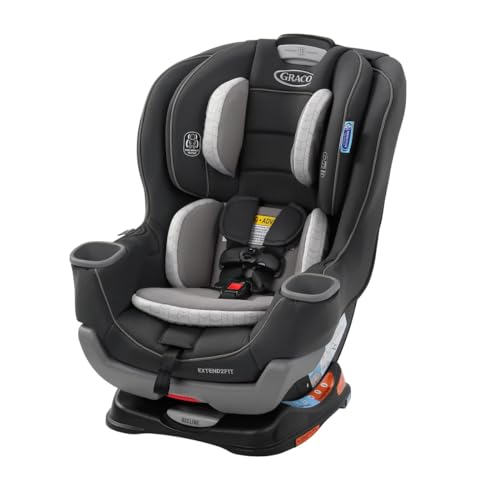 Asiento convertible para automóvil Graco Extend2Fit, orientado hacia atrás y hacia adelante, opción de asiento extendido orientado hacia atrás, Redmond, ideal para recién nacidos, bebés y niños pequeños