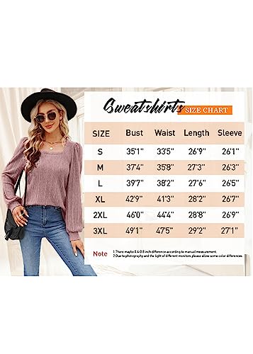 WIHOLL Plus Size Tops for Women Long Sleeve Sweaters Halloween Caramel 3XL