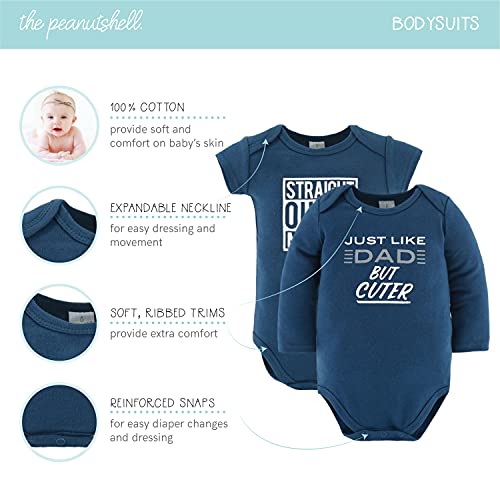 Conjunto de regalo Peanutshell Newborn Layette para bebés varones: conjunto de 23 piezas de ropa y accesorios para recién nacidos, apto para recién nacidos de 0 a 3 meses, color azul camuflaje