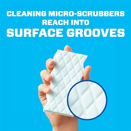 Paquete variado de borradores mágicos Mr. Clean con limpiador multiusos ultraespeso, ultraespumante y extraduradero, esponja limpiadora multisuperficies Magic Eraser, 6 unidades