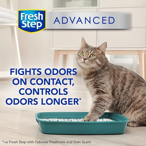 Arena aglomerante para gatos Fresh Step, con Gain, Advanced, extra grande, 37 libras en total