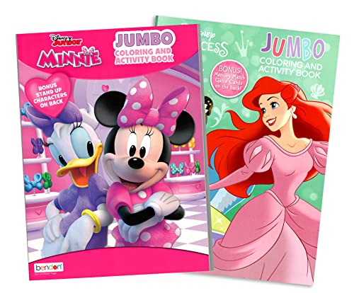 Disney Classics Coloring and Activity Books for Kids – Bulk Coloring Bundle with Mickey Mouse, Minnie, Ariel featuring Stickers, Activities, Mazes, Games, Puzzles, and More