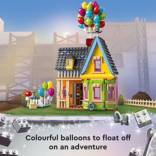 LEGO Disney y Pixar 'Up' House Disney 100 Celebration Classic Building Toy Set para niños y fanáticos de las películas de 9 años en adelante, un regalo divertido para fanáticos de Disney y cualquier persona que ame el juego creativo, 43217