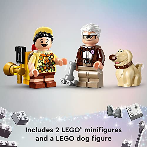 LEGO Disney y Pixar 'Up' House Disney 100 Celebration Classic Building Toy Set para niños y fanáticos de las películas de 9 años en adelante, un regalo divertido para fanáticos de Disney y cualquier persona que ame el juego creativo, 43217