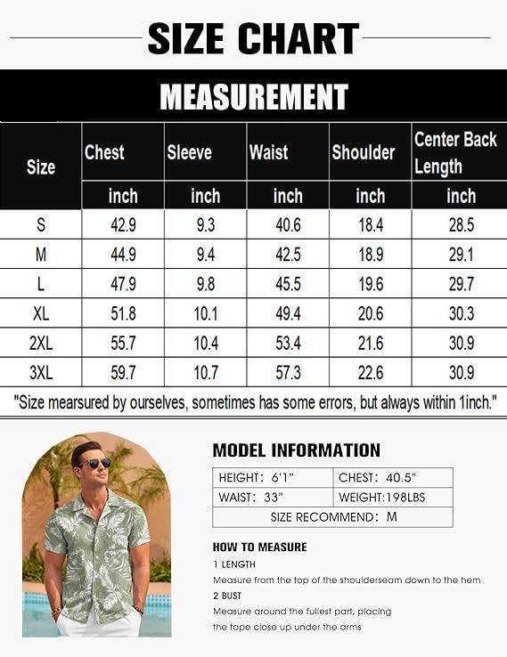 COOFANDY Men Casual Shirt Short Sleeve Button Down Shirts Linen Summer Beach Wear