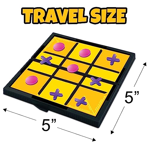 Gamie Small Magnetic Board Travel Game Set - includes 12 Retro Fun Games - 5 Inch Compact Design - Individually Boxed - Teaches Strategy and Focus - Road Trip, Travel, Camping for Kids 6+