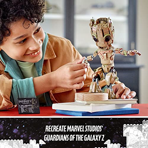 Juego de construcción Lego Marvel I am Groot 76217: figura de acción de las películas Guardianes de la Galaxia, modelo Baby Groot para jugar y exhibir, ideal para niños, niñas y fanáticos de los Vengadores mayores de 10 años