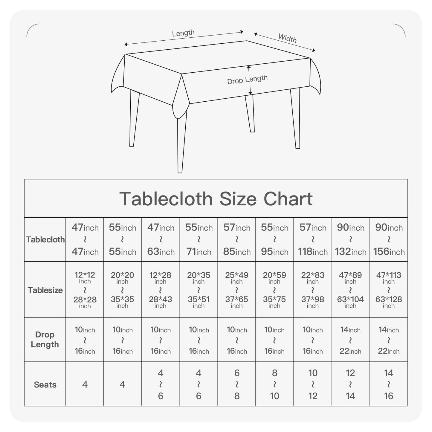 BALCONY & FALCON Rectangle Tablecloth Washable Wrinkle Resistant and Water Proof Table Cloth Decorative Linen Fabric Tablecloths for Dining Parties Kitchen Wedding and Outdoor Use (Red, 55x70)