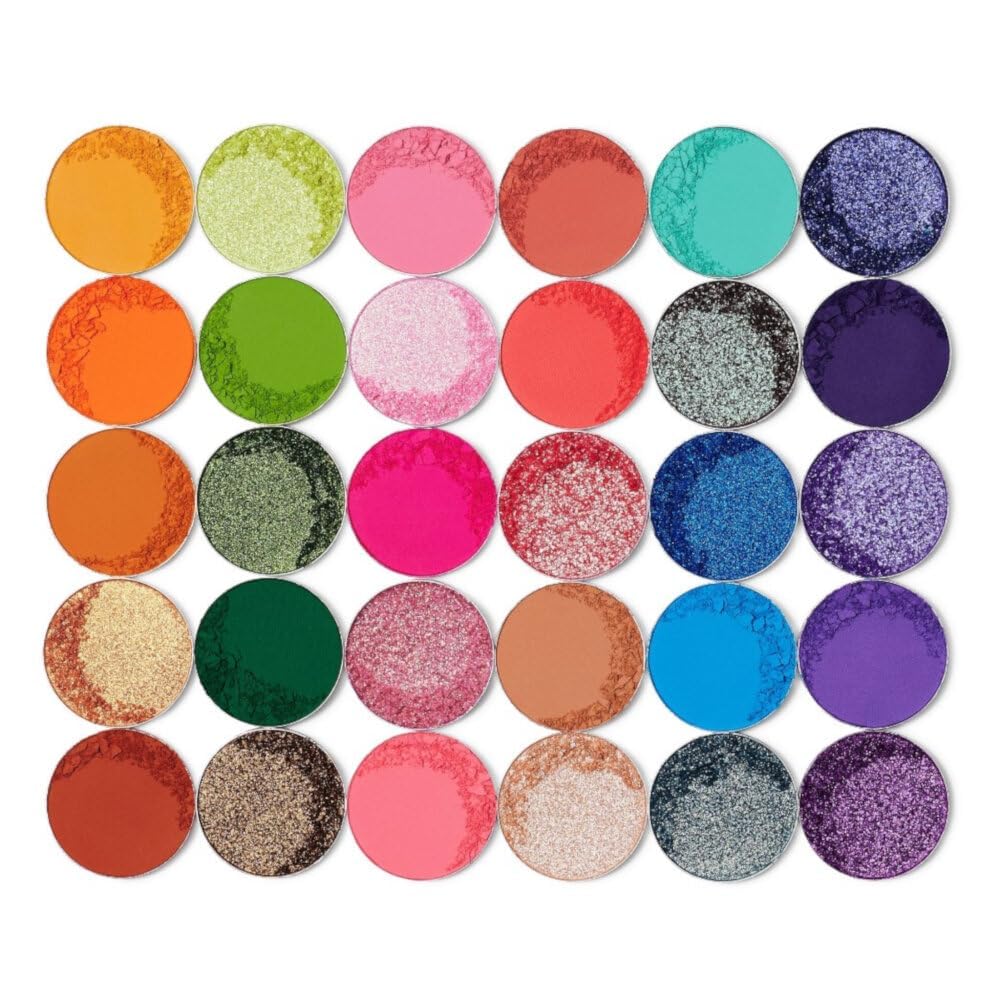 Juvia's Place Pallete Culture - Yellow, Greens, Purple, Chromatic, Pressed Pigments Palette, Professional Makeup, Pigmented Pan Palette, Makeup Palette for Color & Shine