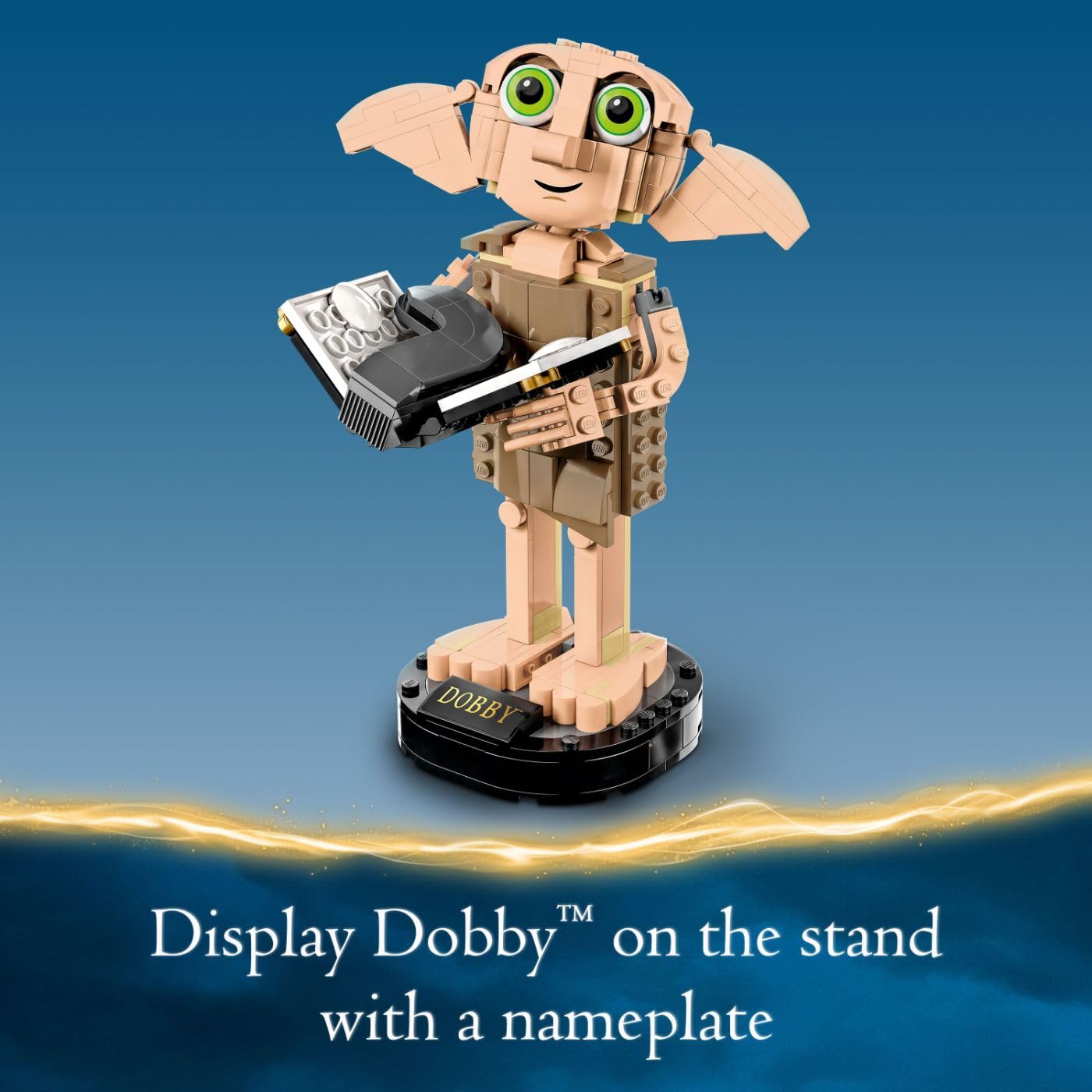 Juego de construcción LEGO Harry Potter Dobby el elfo doméstico, modelo para construir y exhibir de un personaje muy querido de la franquicia Harry Potter, para cumpleaños de niños y niñas de 8 años, 76421