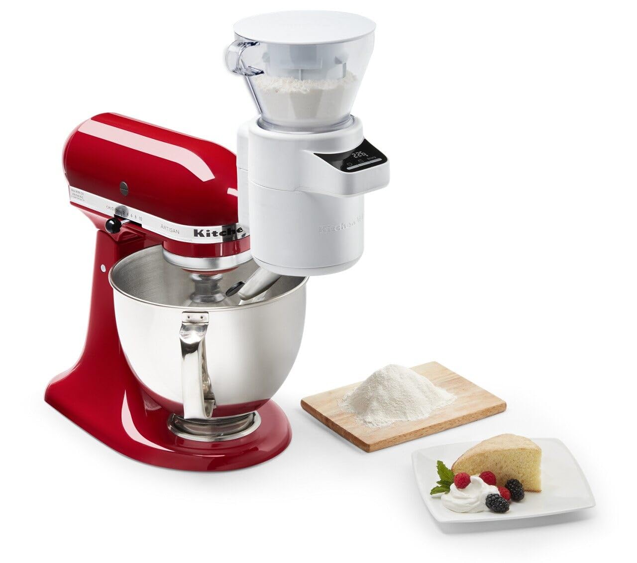 KitchenAid KSMSFTA Sifter + Scale Attachment, 4 Cup, White