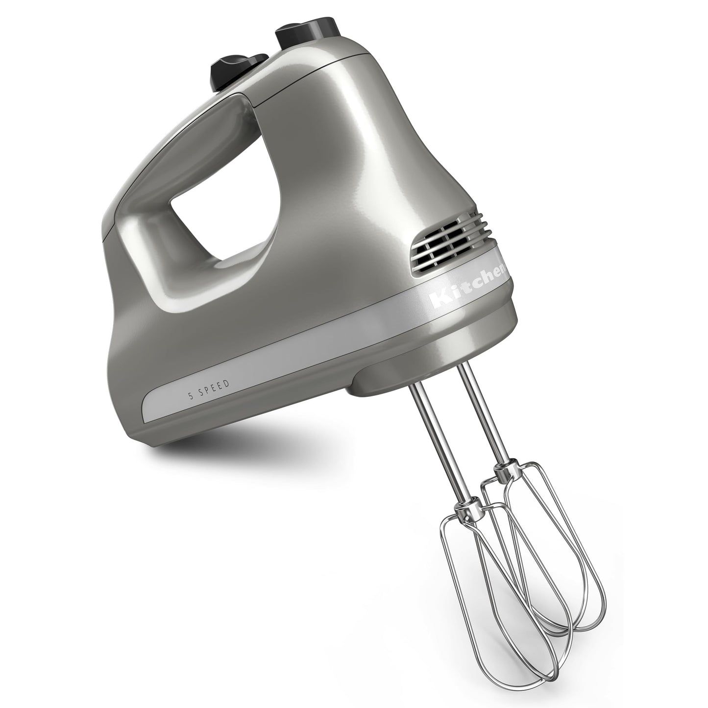 Batidora de mano ultra potente de 5 velocidades KitchenAid - KHM512, Contour Silver