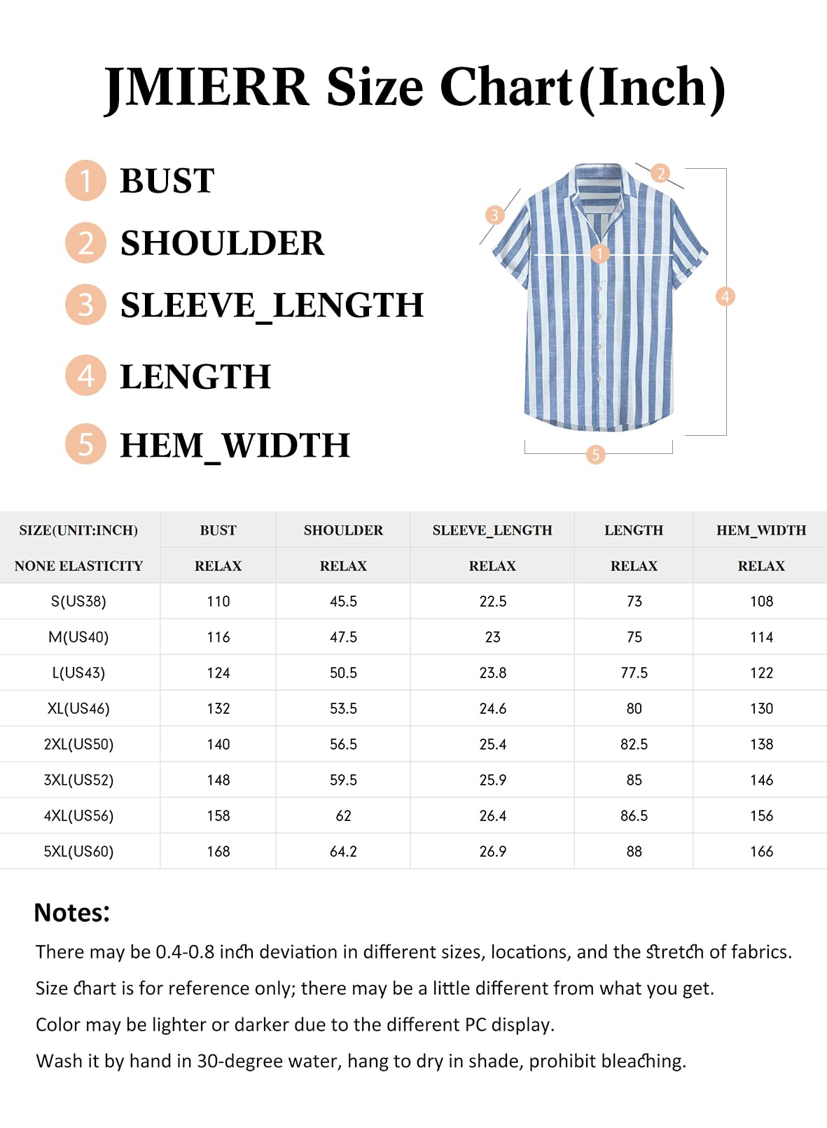 JMIERR Men's Summer Casual Stylish Short Sleeve Button-Up Shirts Cotton Linen Vertical Striped Business Dress Shirts Beach Cruise Shirt Resort Wear, L, Sky Blue