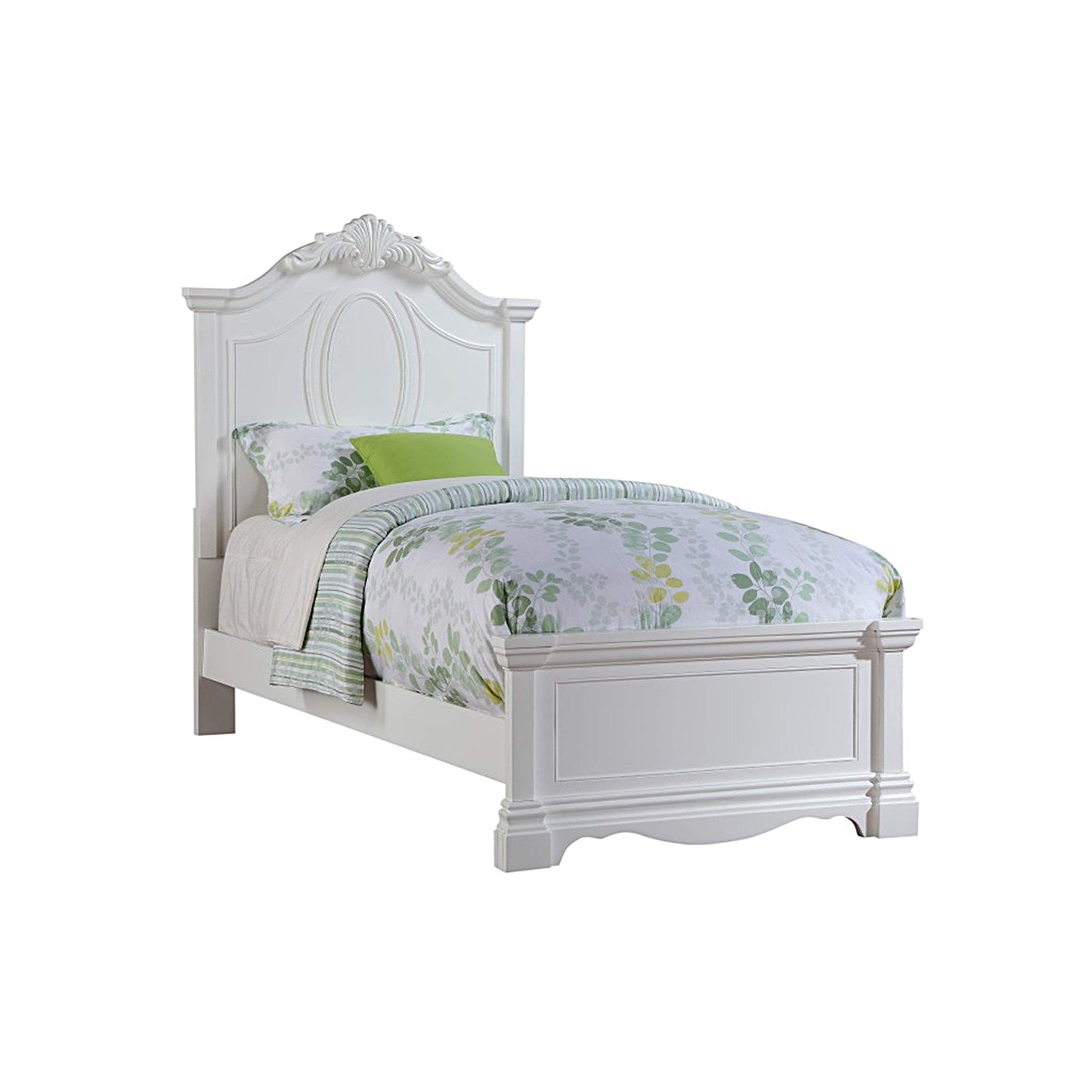 Cama individual Estrella de ACME Furniture, color blanco