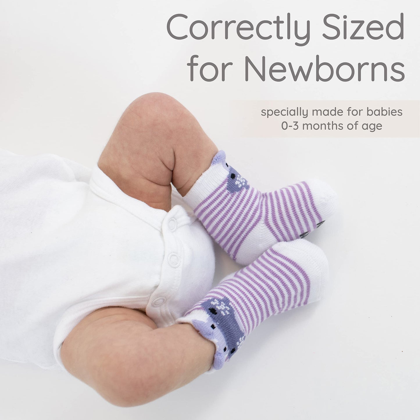 ZIRI & ZANE Baby Sock Gift Set - 7 Unique Pairs, Cute & Funny Unisex Newborn Gifts for Baby Showers & Registries