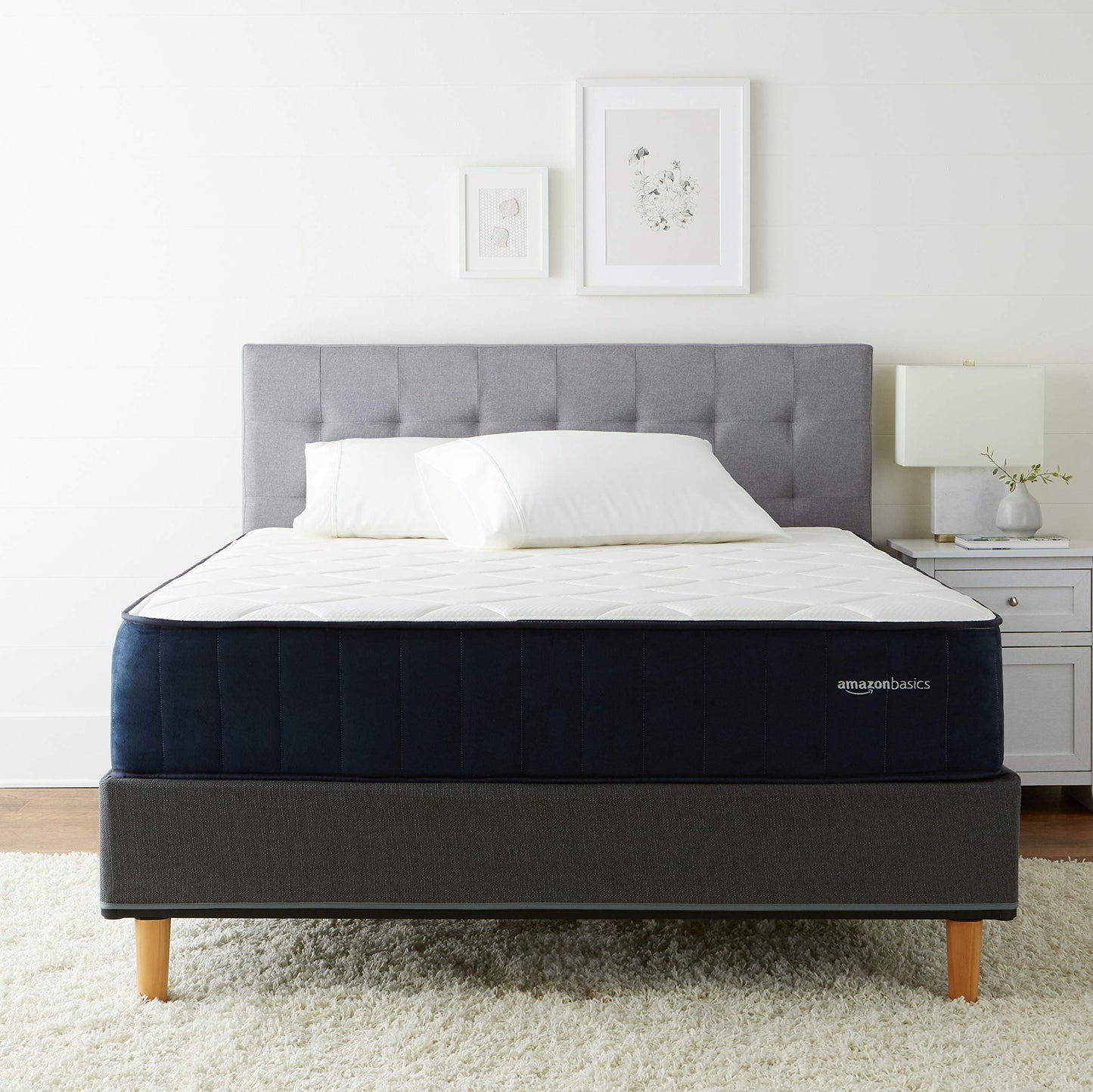 Amazon Basics Signature Hybrid Mattress, Cushion Firm Feel, Gel Memory Foam for Deeper Support