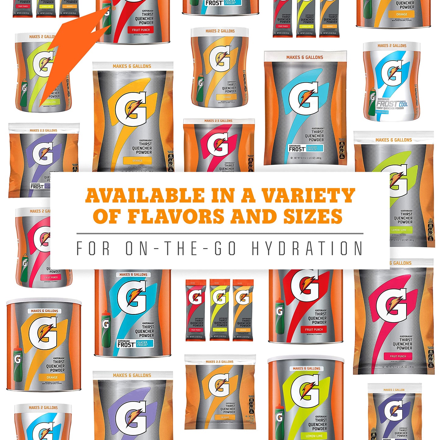 Gatorade Thirst Quencher Powder Sticks, 3 Flavor Variety Pack, (30 Pack)